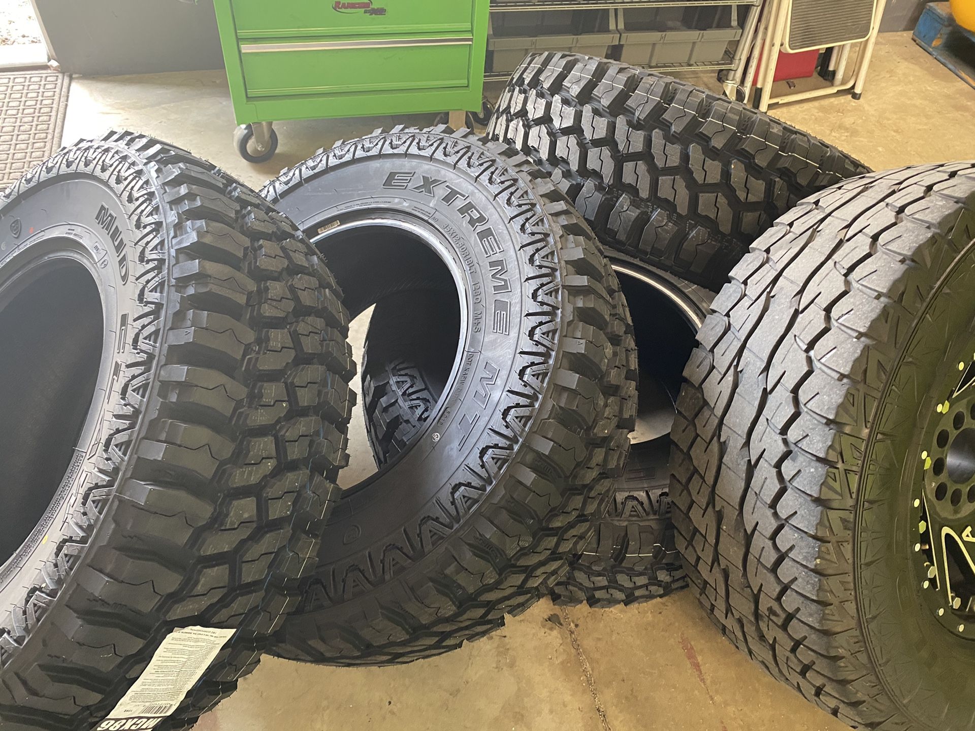 Mud tires 33x12.50 and 35x12.50 and more we finance no credit needed