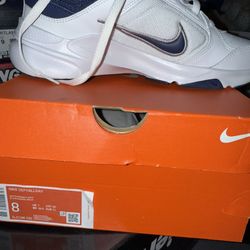 New Nike Size 8 Men’s White Midnight Navy
