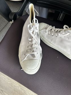 White mens Converse 10.5 Size