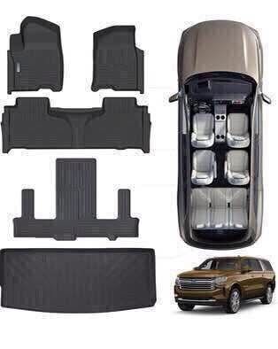 Floor Mats and Trunk Mat for Chevrolet Tahoe, GMC Yukon