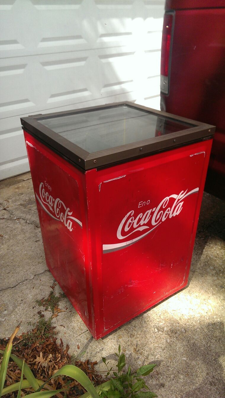 Coca Cola Victory refrigerated cooler.