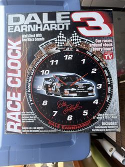 Dale Earnhardt #3 Wall Clock 11”x12 3/4”