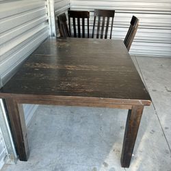 Table With 4 Chairs And Leaf Extension