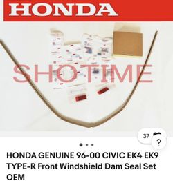 EK 96 To 00 Honda Civic Front Windshield Dam Seal Set