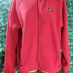 Super Clean Unviversity Of Georgia Bulldogs UGA Columbia Fleece Jacket Size M