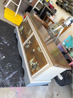 Upcycled two drawer hutch