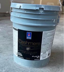 Opened left 2 gallons Pure White. Interior Paint. Cashmere