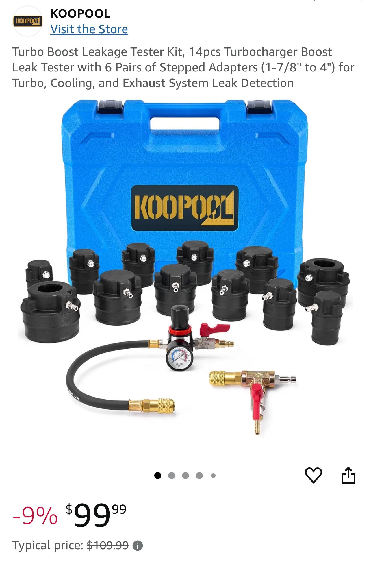 Turbo, Cooling & Exhaust System Leak Test Kit