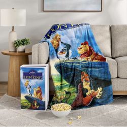 THE LION KING BLANKET NEW DISNEY VHS BLANKET