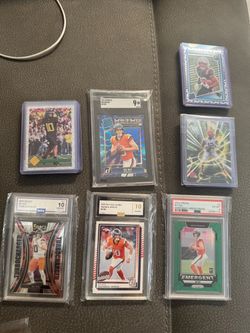 Bo nix slab lot with 20 toploaded cards