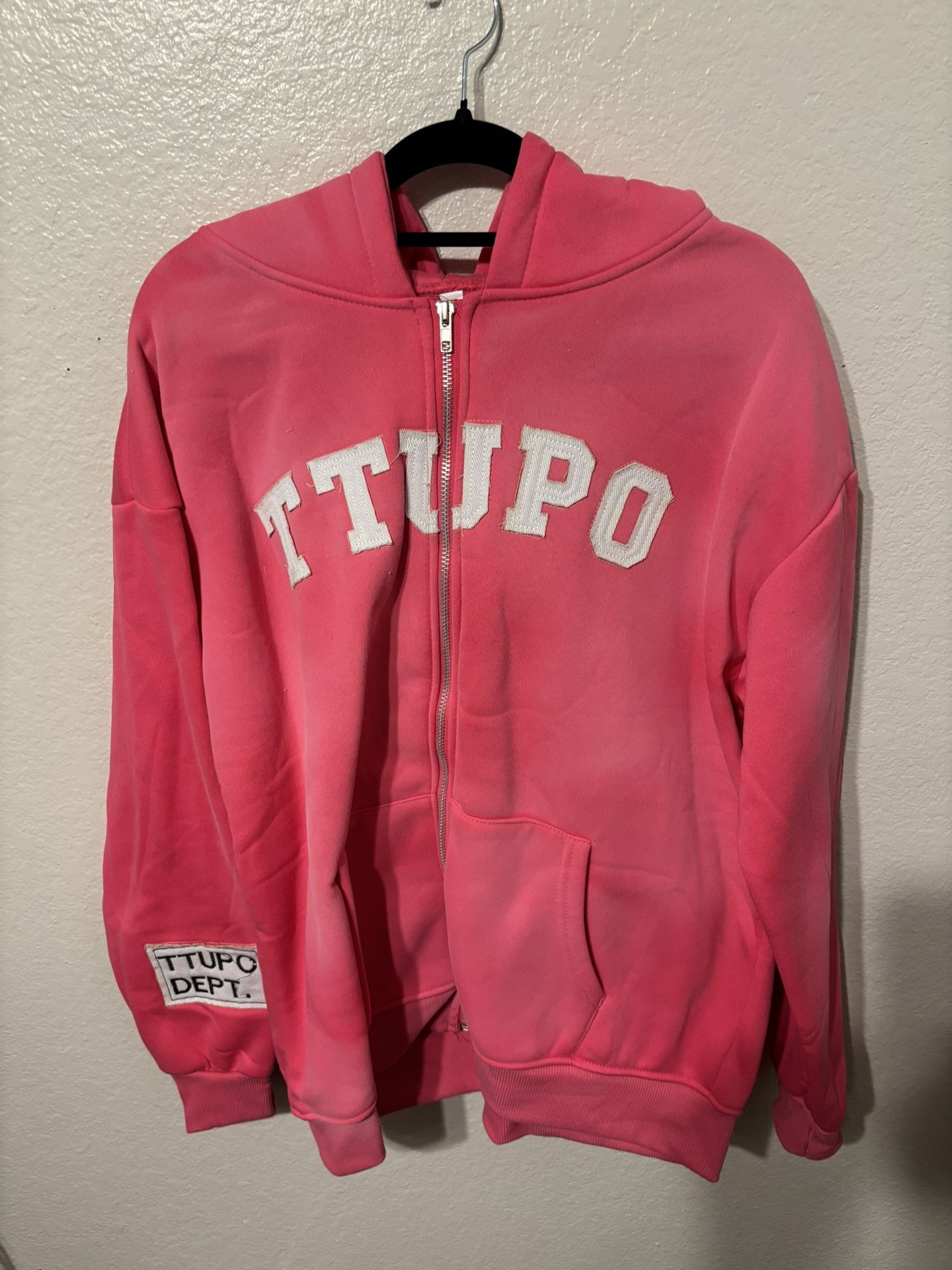 zip up brand hoodie 