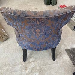 Brown And Blue Chairs