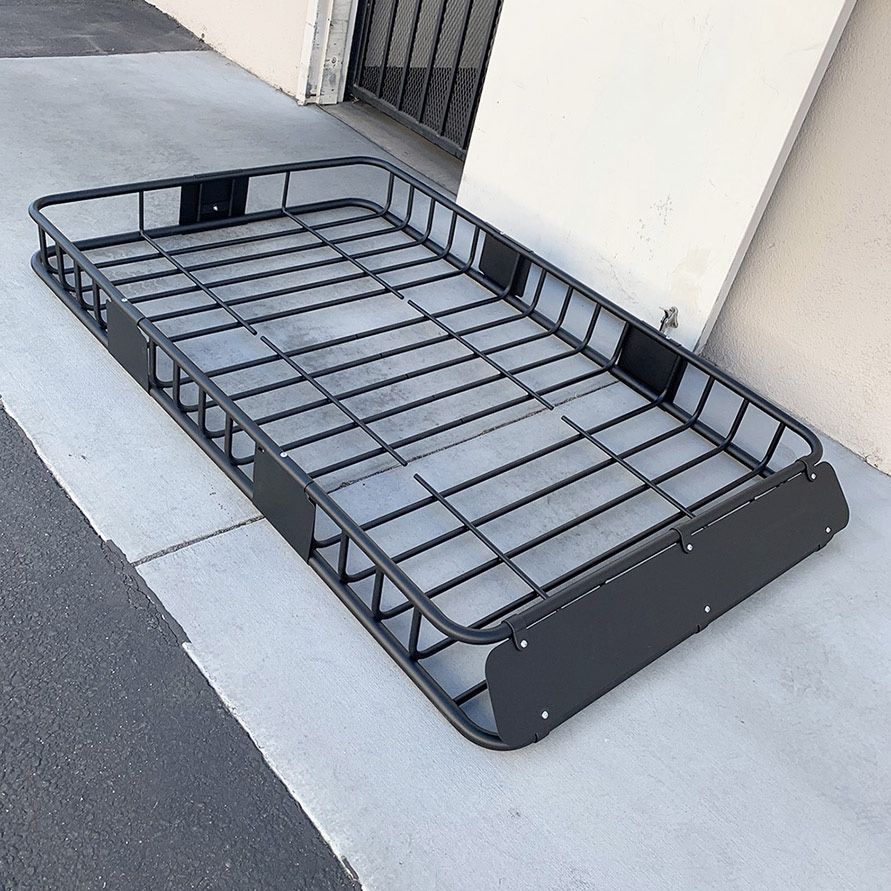 (New) $130 Universal Roof Rack Cargo Basket 64x39x6” Max 150Lbs