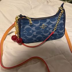 Denim coach Teri purse