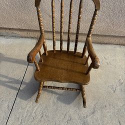 Small size vintage rocking chair 