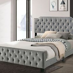 Brand New Grey King Size Bed Frame (Also Available In California King Size)