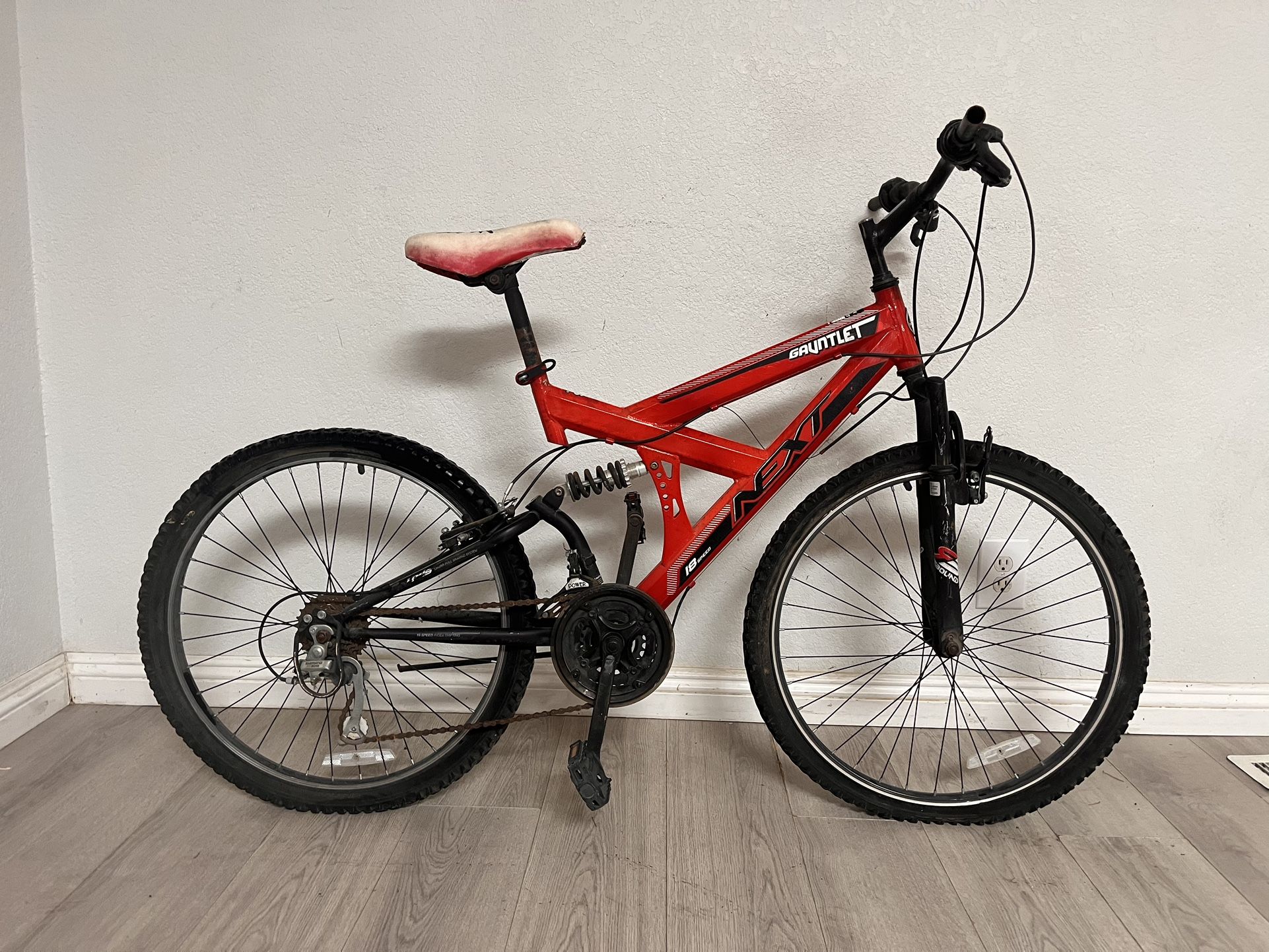 24” red NEXT Gauntlet bike FIXER UPPER mountain bicycle