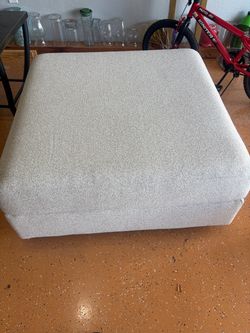 Large Square Upholstered Ottoman