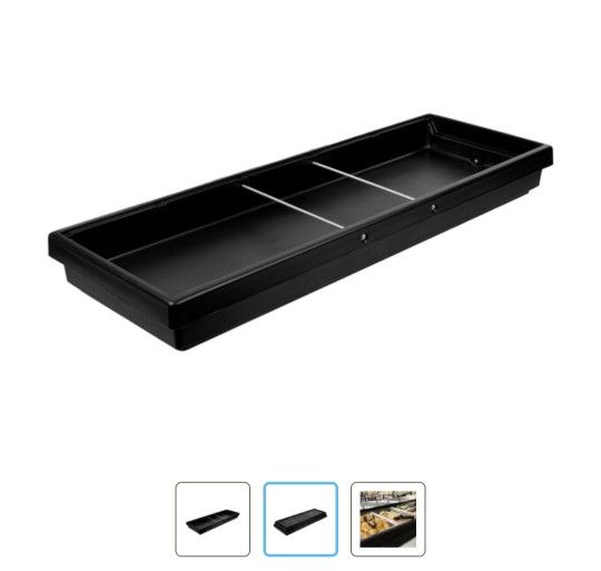 Cambro BUF72 68" x 24" x 7" Black Buffet Bar Base