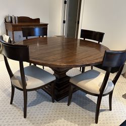 Rustic High End Dining Room Table Set 