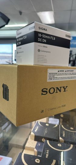 Sony FX30 with Sigma 18-50mm f/2.8 DC DN Contemporary Lens for Sony E