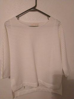 Chico's chic Off-white eyelet blouse