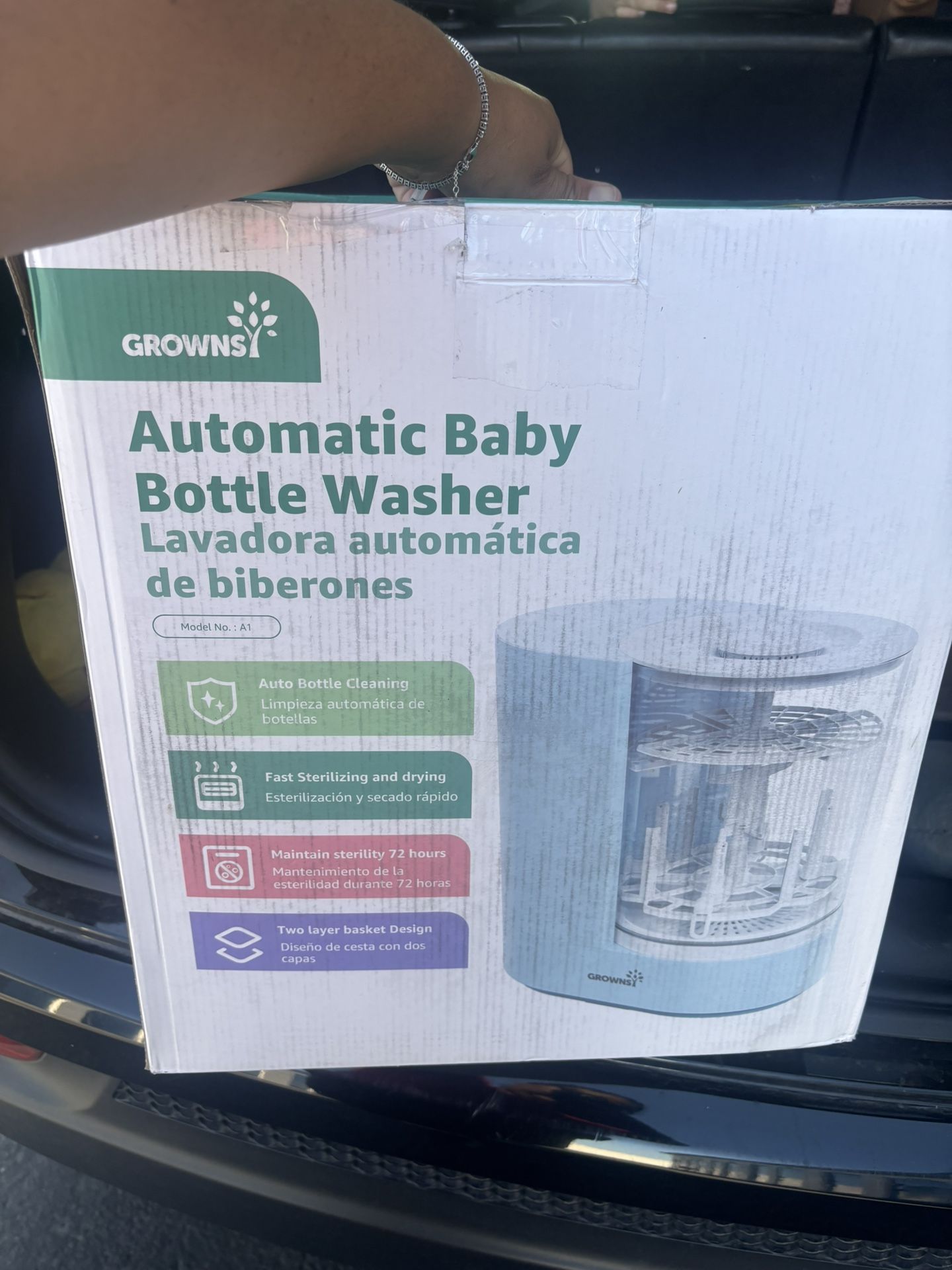 GROWNSY DeepClean Bottle Washer Pro