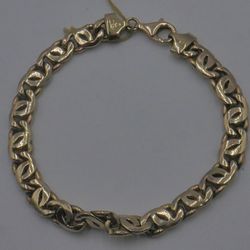 10kt yellow gold bracelet 8 inches long 11.5 grams i-11061 