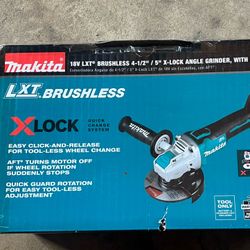 Makita 18v Lxt Brushless 4-1/2 / 5” Grinder (tool Only 