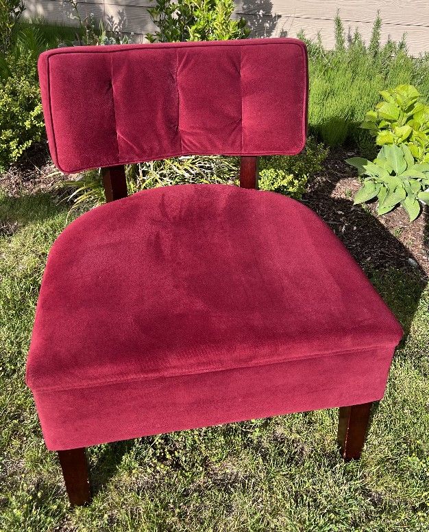 World Market Red Accent Chair 