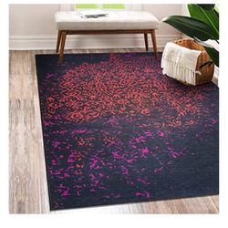 Vernal Machine Washable Non Slip Area Rug For Living room, Bedroom, Dining room Pet Friendly High Traffic Non-Shedding Rugs Lowa Persian Collection Ca