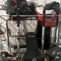 Bench Press And Barbell 