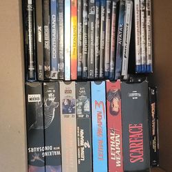 Movies, DVDS, BLUERAYS, SOME VHS
