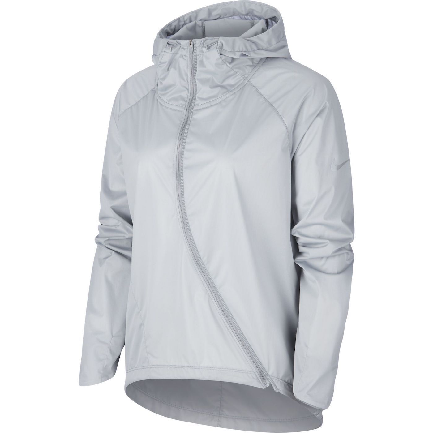 Nike Womens Shield Running Jacket Grey Runaway Reflective