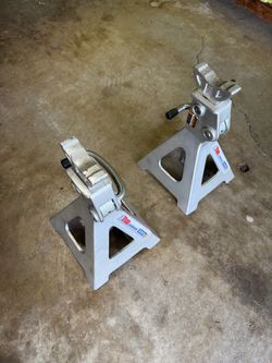 PITTSBURGH 3 Ton ASME PASE Aluminum Jack Stands with Self-Locking Ratchet Handle, Lightweight Adjustable Car Jack Stands