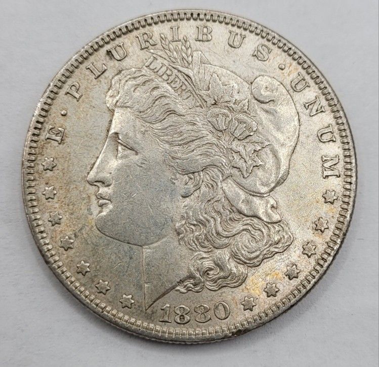 1880/79-O $1 Morgan Silver Dollar XF/AU "Micro O" Nice!
