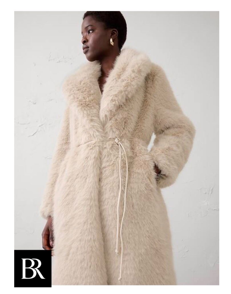 Banana Republic Faux Fur Coat