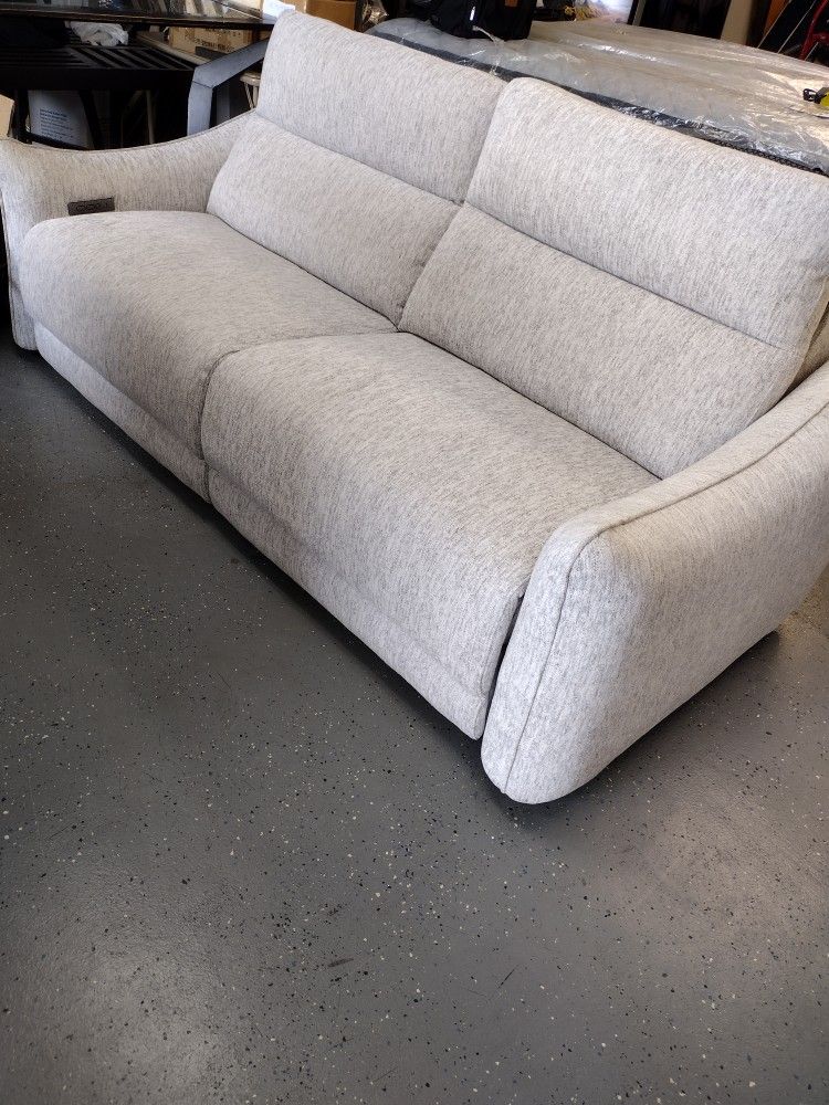 Light Grey Recliner Couch 