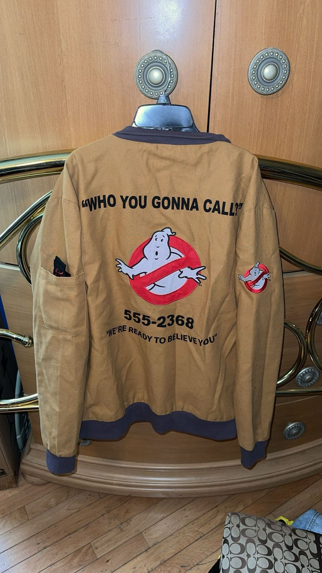Ghost Busters Jacket- Size MENS M Fits Like A Large