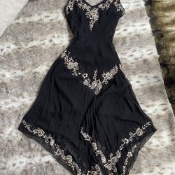 Vintage 100% Silk 90s Fairy Dress Size M 