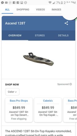 Ascend 128T Sit-On-Top Kayak