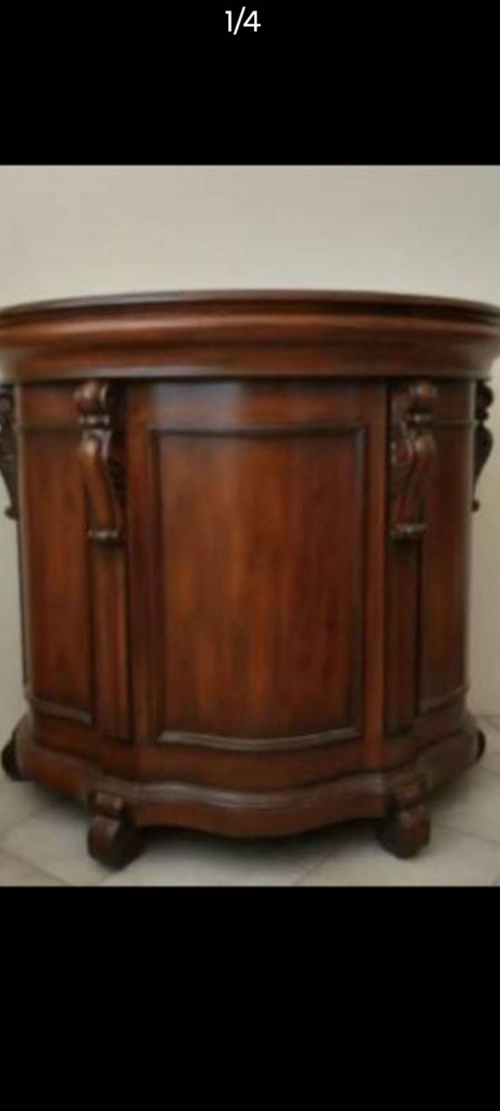 Vintage Bar With Unique Half-moon Shape