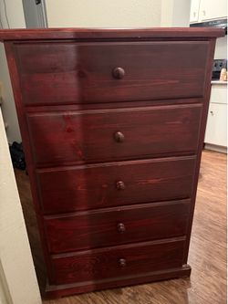 5 drawer dresser solid wood