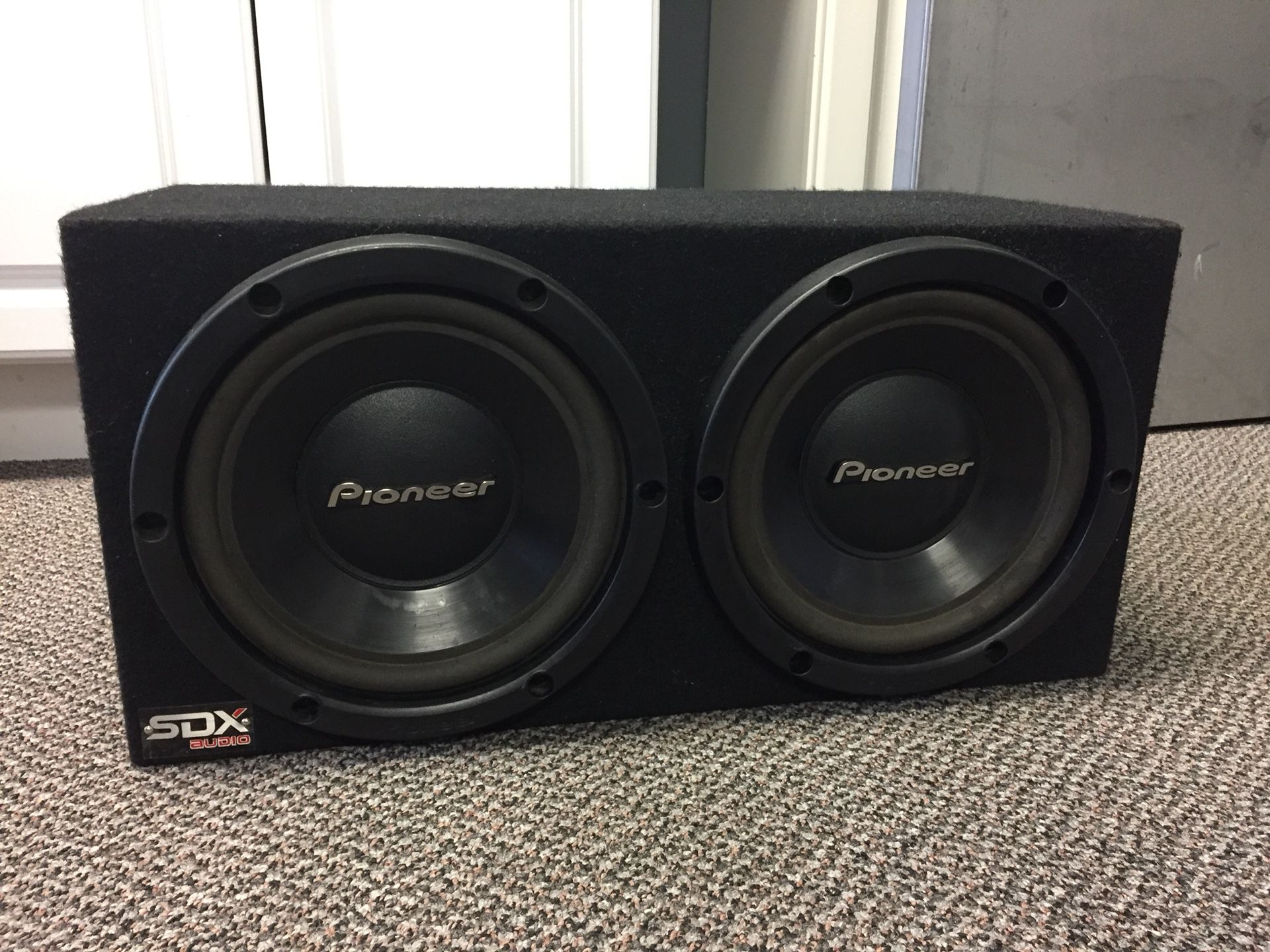 Pioneer TS-W29C Dual 10" Subwoofer and SDX Enclosure Box Combo