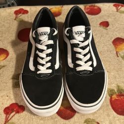 Vans Off The Wall Youth Sneakers Sz 5