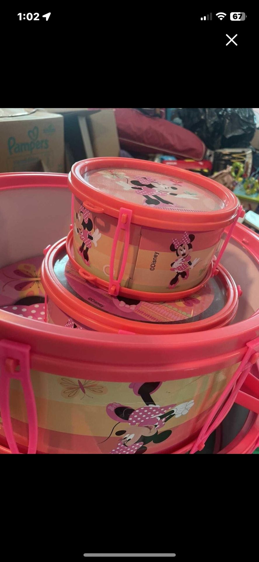 4 Minnie Mouse drums