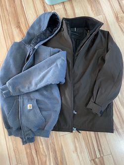 Carhartt Hoodie & Weatherproof Jacket Bundle