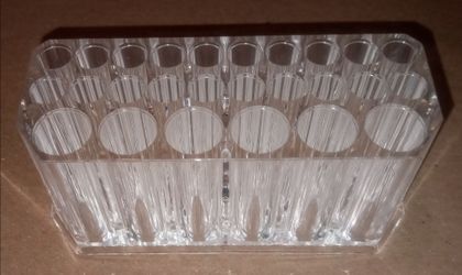 Clear Acrylic Brush Holder Stand- 26 Slots
