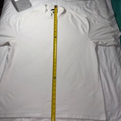 Men's White Nike Golf Mock Neck Short Sleeve T-Shirt size XL