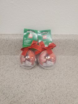 LEGO REINDEER ORNAMENTS - 2PACK